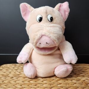 DANDEE STUFFED PLUSH PIG PUPPET TALKS SINGS OINKS SONGS OLD MACDONALD
